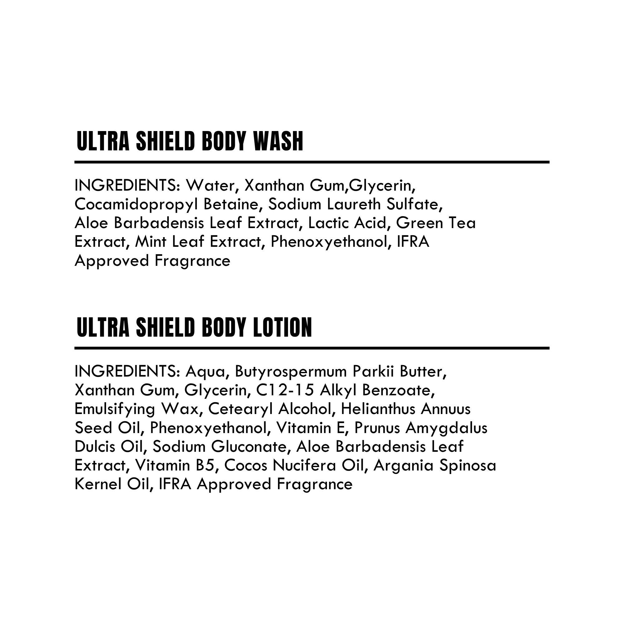 Detoxie Body Wash & Body Lotion Combo - Urban Shield | Grocsy