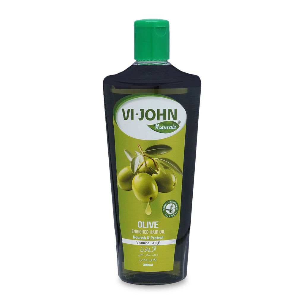 VI-JOHN Naturale Olive Enriched Hair Oil Nourish & Protect with Vitamin A.E & F | Grocsy