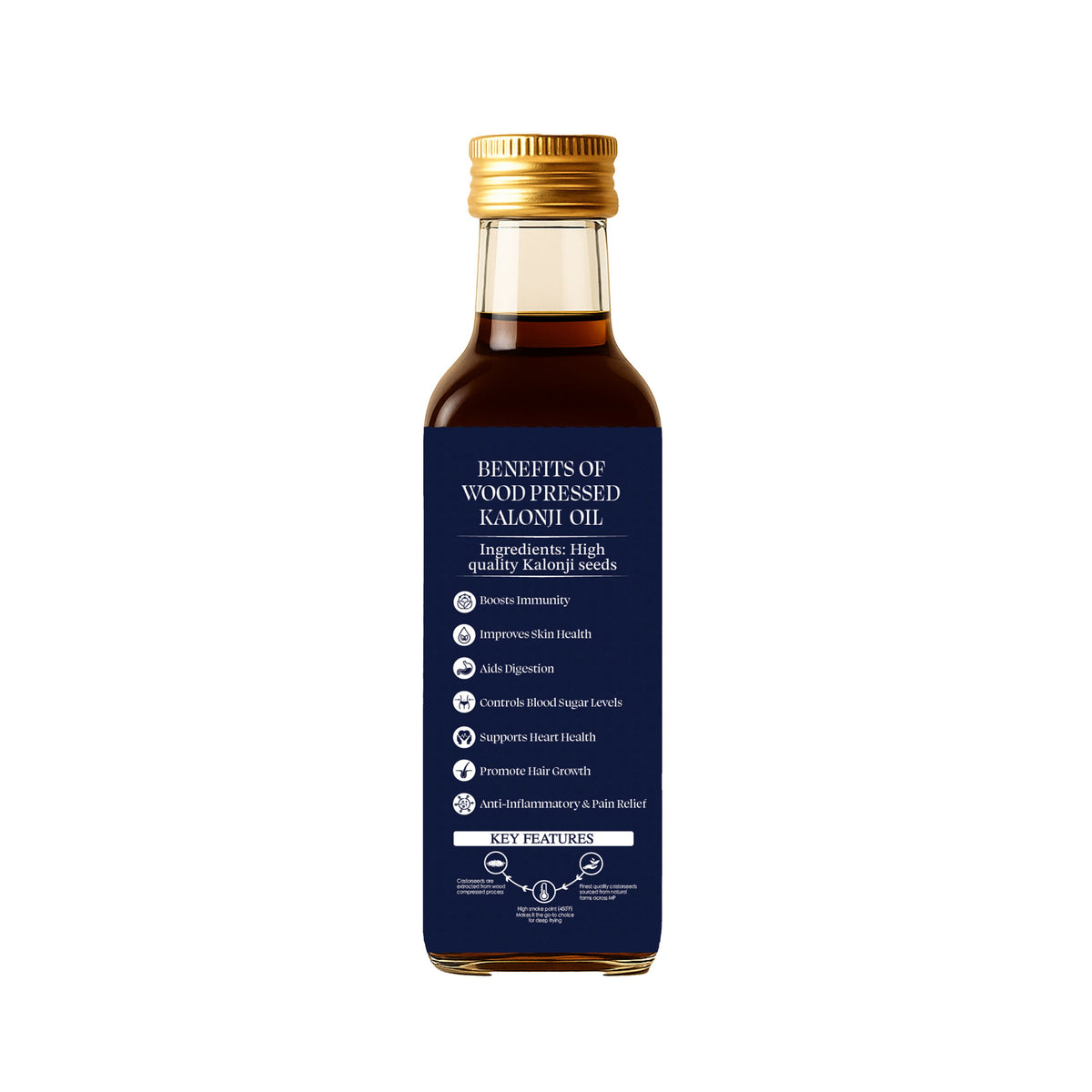 Dorjee Wellness Wood Pressed Kalonji (Black Seed) Oil | Grocsy