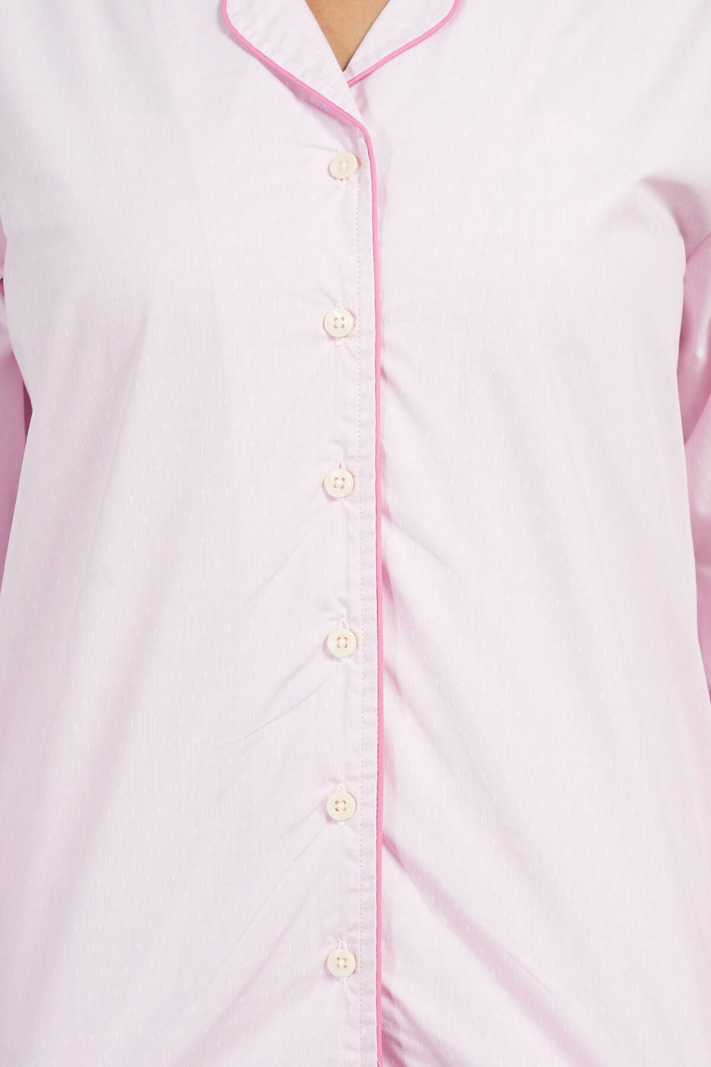 Breathables Women Cotton Night Suit Shirt And Pants Co-Ord Set Pink I Nightwear | Loungewear Set | Grocsy