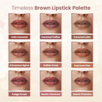 Baked Beauty Liquid Matte Lipstick Brown Palette (Set of 9) | Grocsy