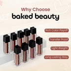 Baked Beauty Liquid Matte Lipstick Brown Palette (Set of 9) | Grocsy