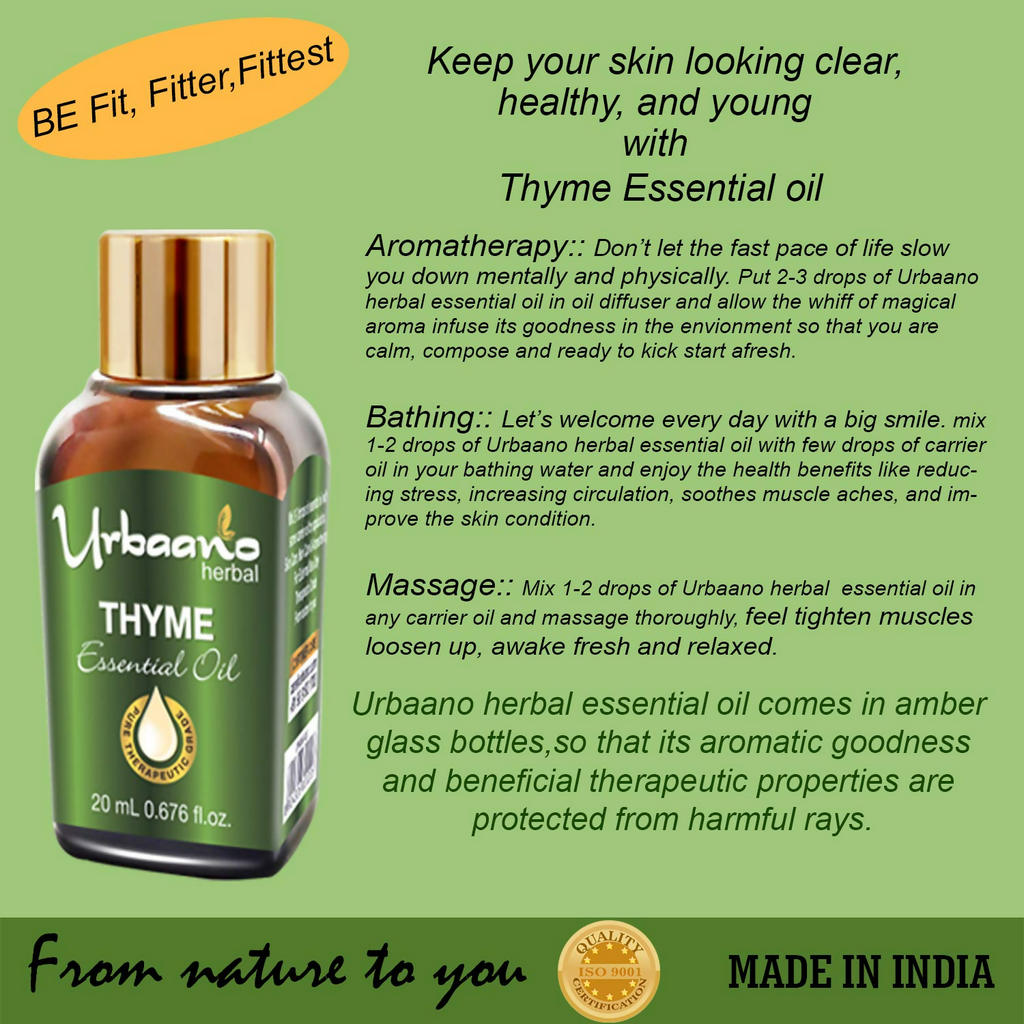 Urbaano Herbal Thyme Essential Oil | Grocsy