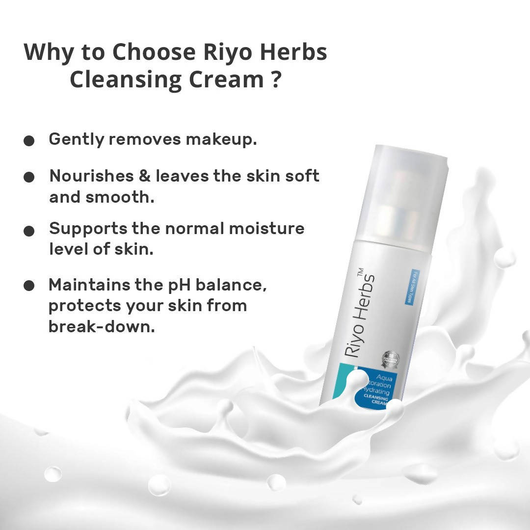 Riyo Herbs Aqua Restoration Hydrating Cleanser Cream | Grocsy