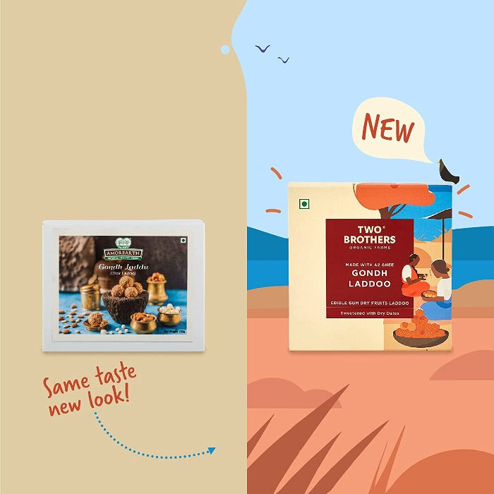 Two Brothers Organic Farms Gondh Laddoo | Grocsy