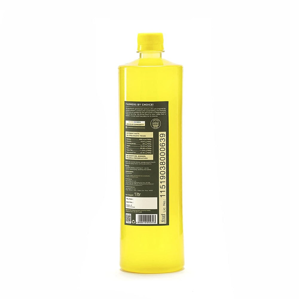Two Brothers Organic Farms Organic Woodpressed Groundnut Oil | Grocsy