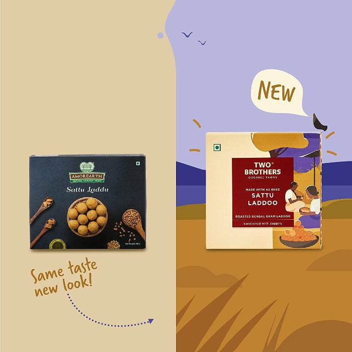 Two Brothers Organic Farms Sattu Laddu | Grocsy