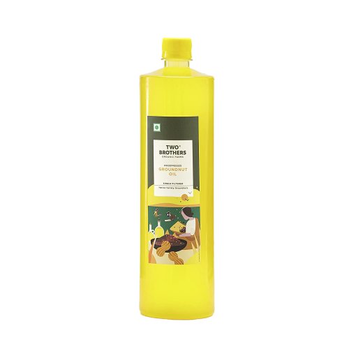 Two Brothers Organic Farms Organic Woodpressed Groundnut Oil | Grocsy