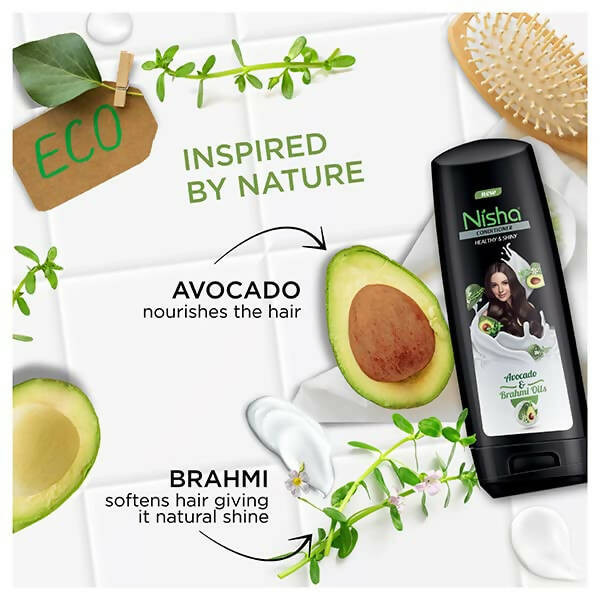 Nisha Healthy and Shiny Hair Conditioner with Avocado and Brahmi Oils | Grocsy