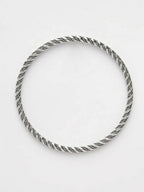 NVR Women's Set of 6 Silver-Toned German Silver Oxidised Bangles | Grocsy