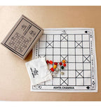 Ancient Living Chauka Bara Four-Player Game / Ashta Chamma | Grocsy