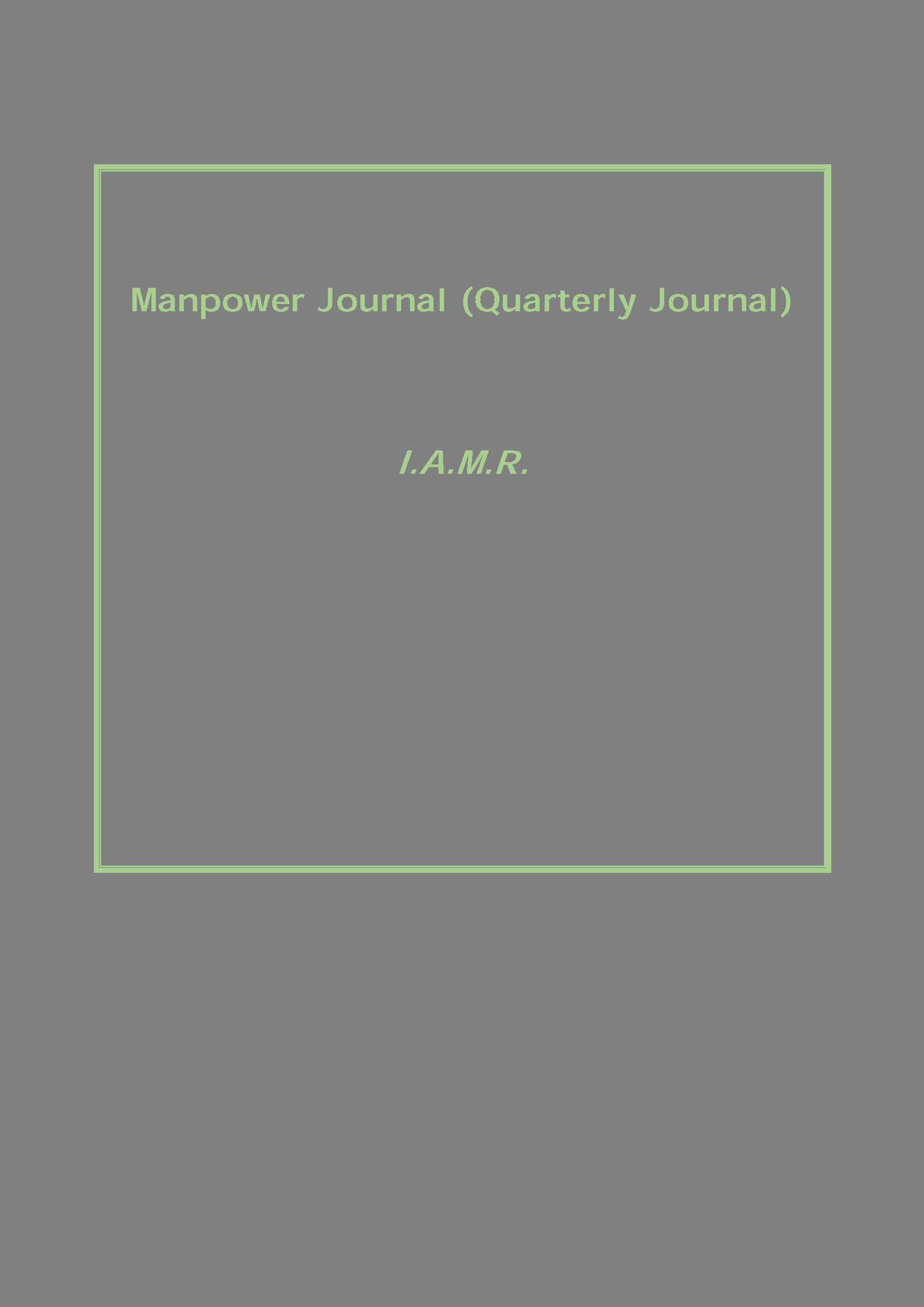 Manpower Journal (Quarterly Journal) - Gyan Books | Grocsy