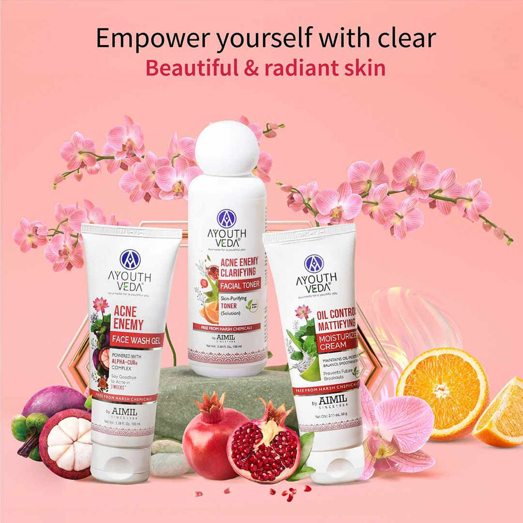 Ayouthveda Anti Acne CTM Regimen Combo | Grocsy