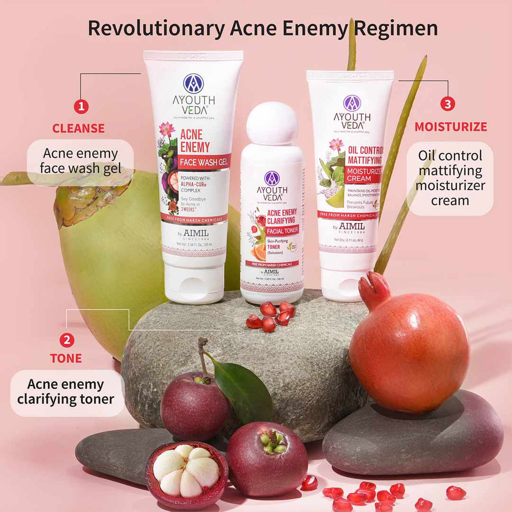 Ayouthveda Anti Acne CTM Regimen Combo | Grocsy