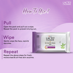 Lacto Calamine Oil Control Face Wipes, Makeup Remover Wipes With Neem & Aloe 30 Usable Wipes | Grocsy