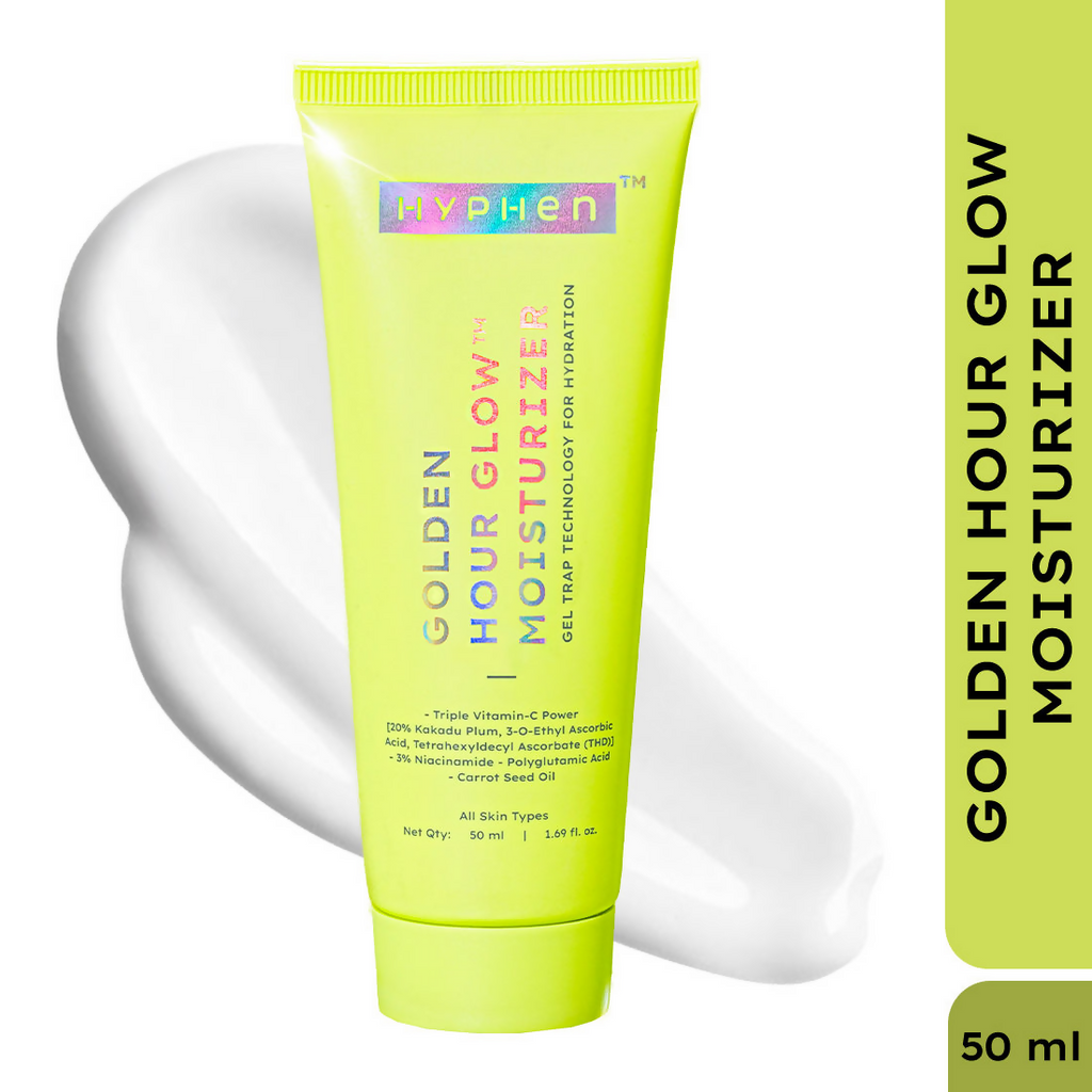 Hyphen Golden Hour Glow Face Moisturizer with Triple Vitamin C & 3% Niacinamide | Grocsy