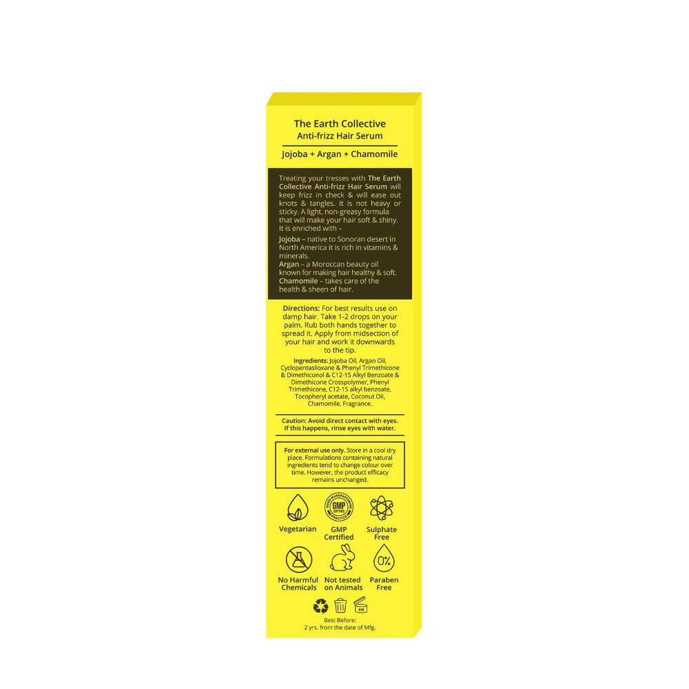 The Earth Collective Hair Serum - Anti-frizz | Grocsy