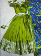 Teeya Creation New Latest Trendy Stylish Lehenga Choli Set - Green | Grocsy