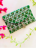 Joban Fashion Clutch Bag With Magnetic Lock - Green | Grocsy