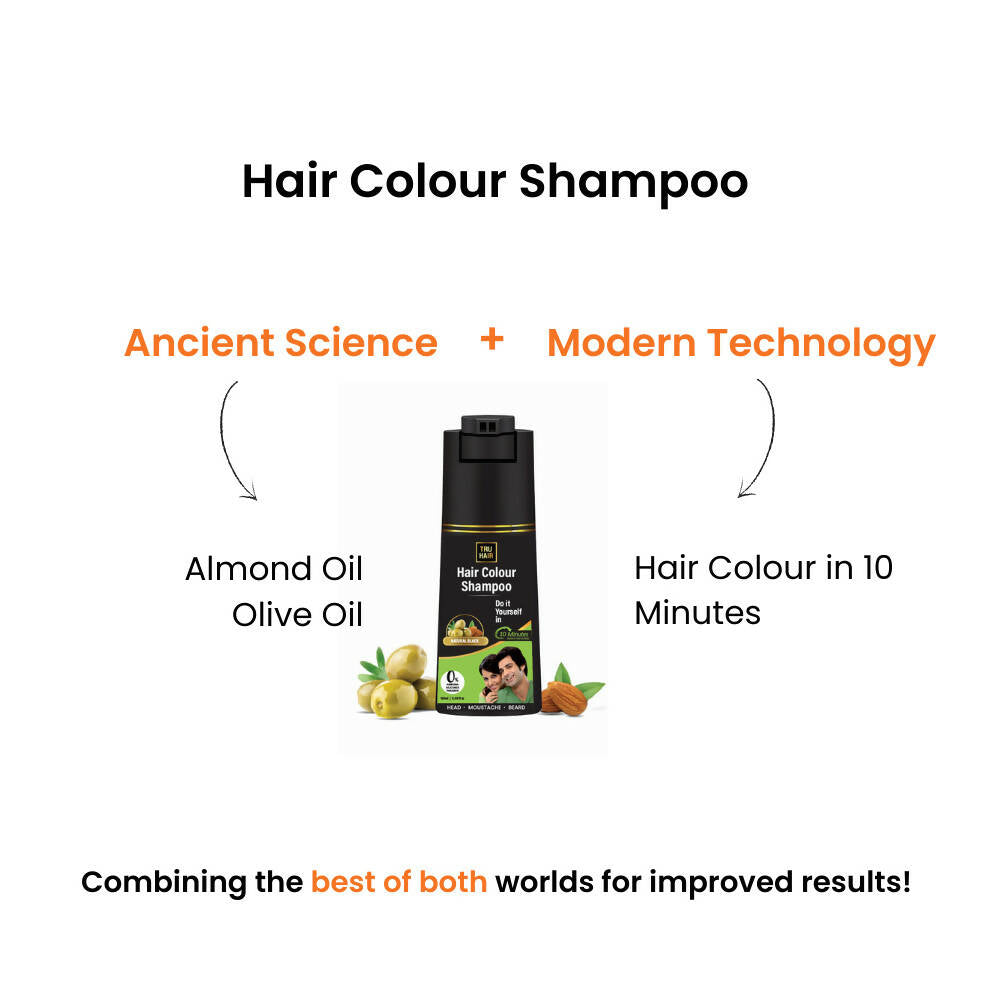 Tru Hair & Skin Black Colour Shampoo | Grocsy