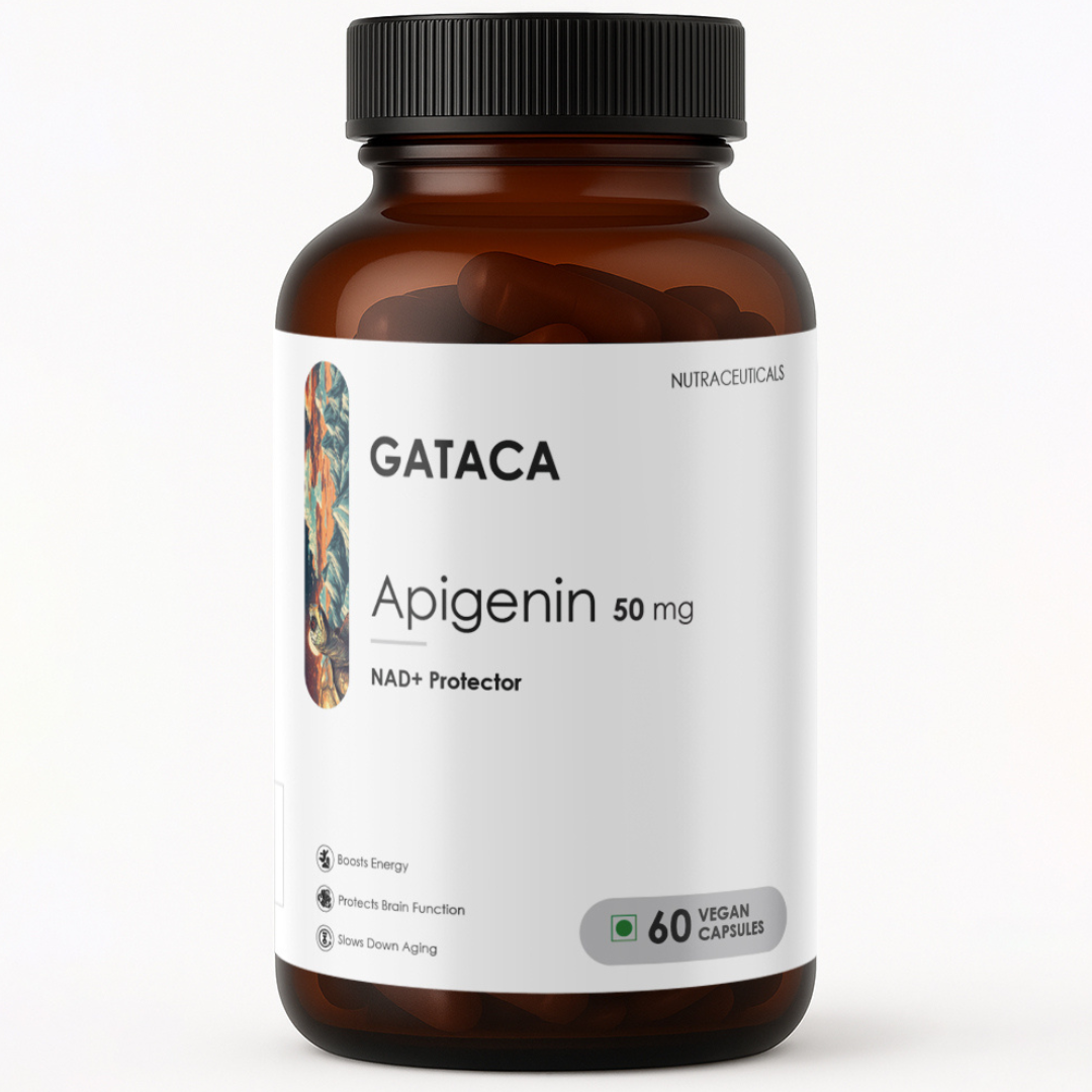 GATACA Apigenin - 50 mg Capsules for Better Sleep, More Focus, More Life | Grocsy
