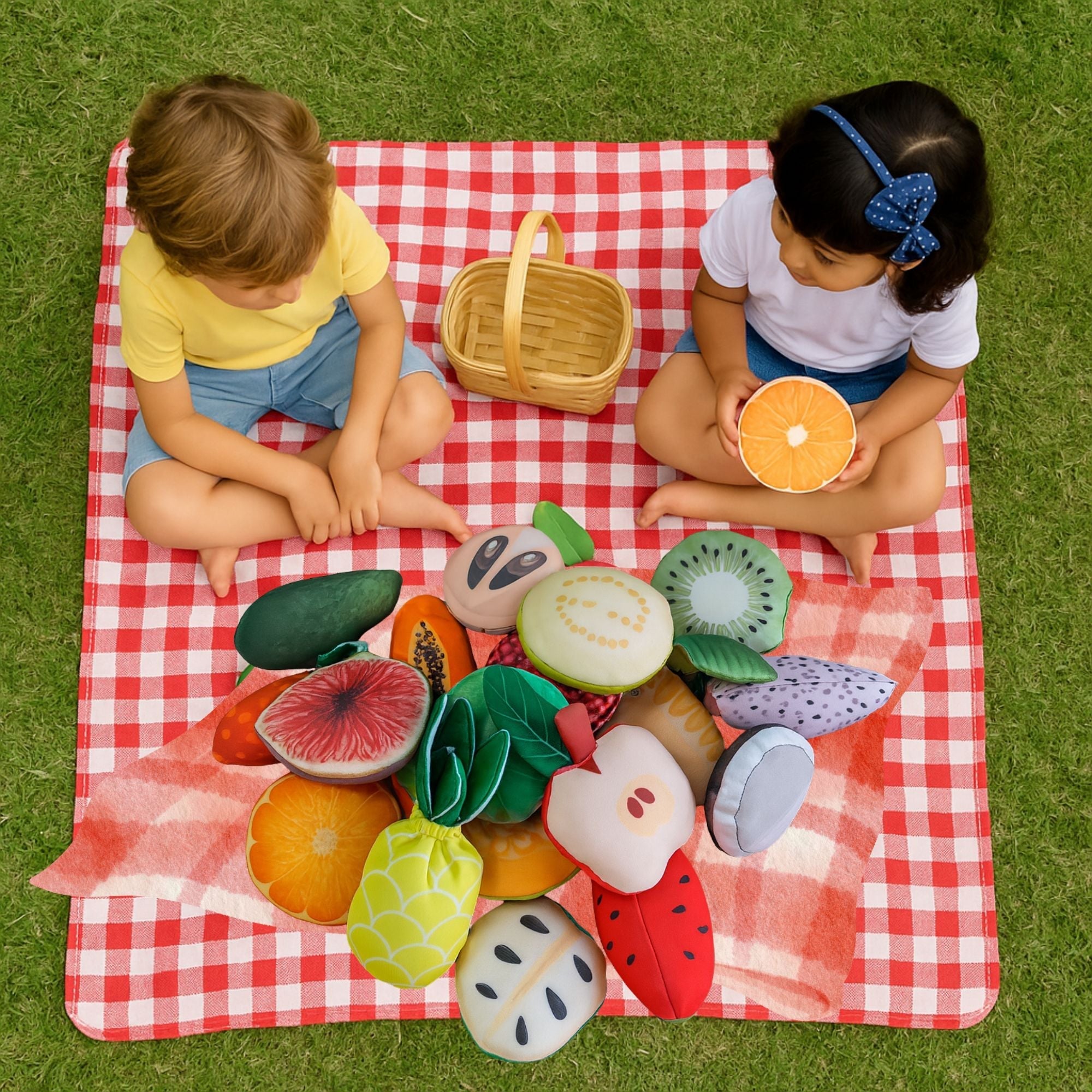 The Small Wonderland Pretend Play Fruits- 18-Piece Pretend Play Fruits Set | Grocsy