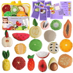 The Small Wonderland Pretend Play Fruits- 18-Piece Pretend Play Fruits Set | Grocsy
