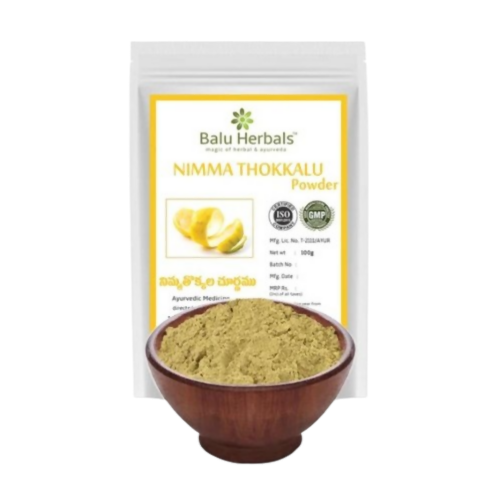 Balu Herbals Lemon Peel (Nimma Thokkala) Powder | Grocsy