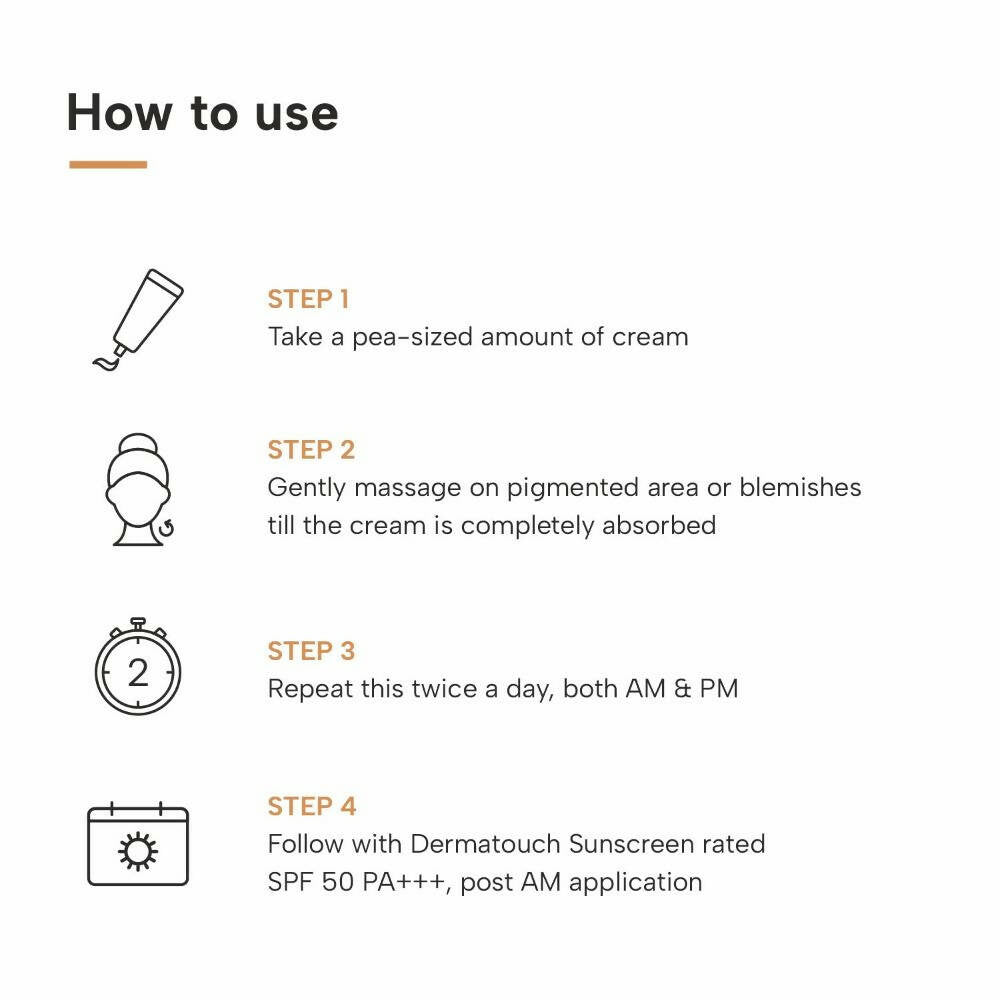 Dermatouch Kojic Acid 2% Face Cream For Pigmentation & Blemishes | Grocsy