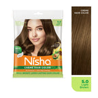 Nisha Creme Hair Color for Women - Light Brown | Grocsy
