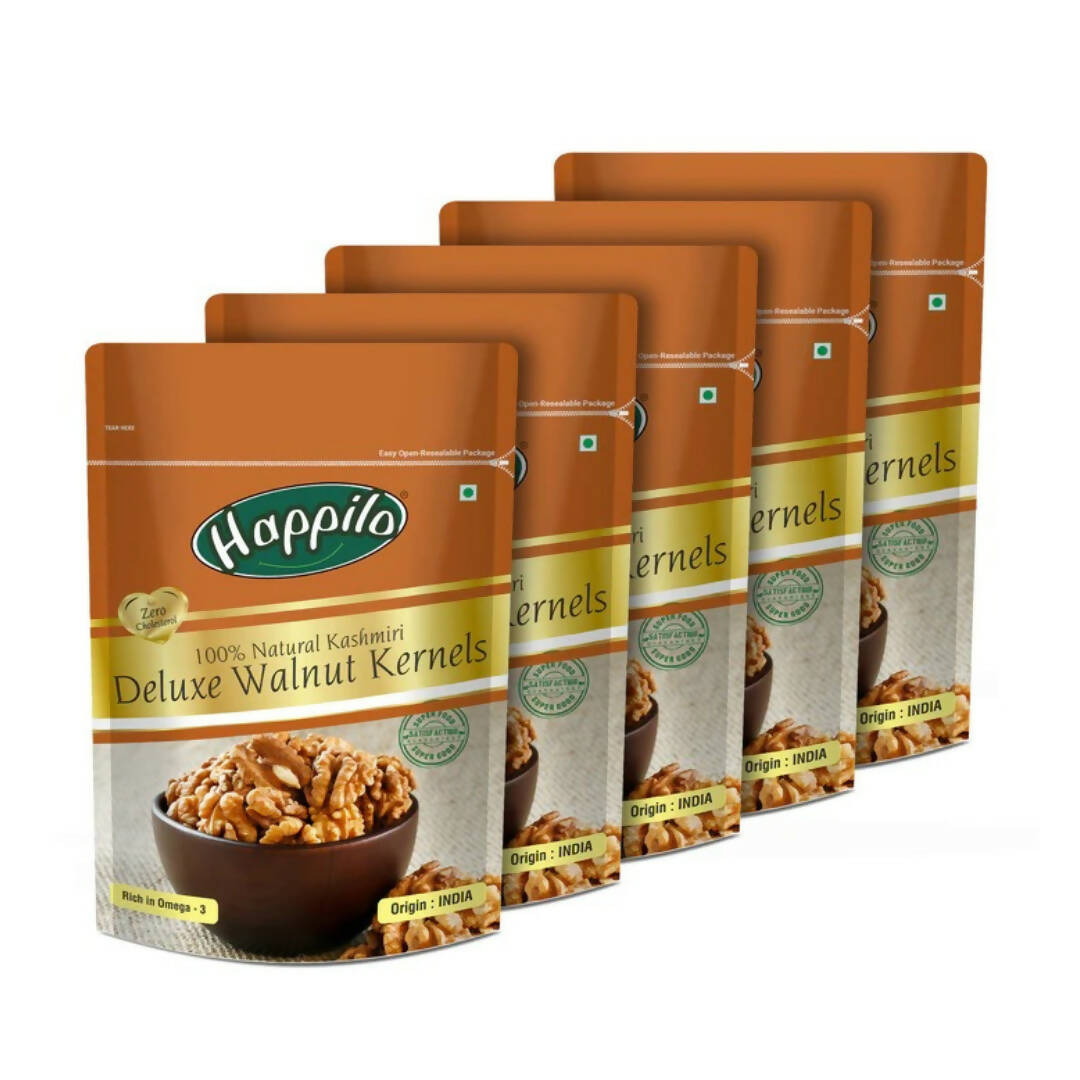 Happilo 100% Natural Deluxe Kashmiri Walnut Kernels | Grocsy