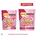 Saffola Muesli Fruit & Nut Berry Crunch with Flavour Pops | Grocsy