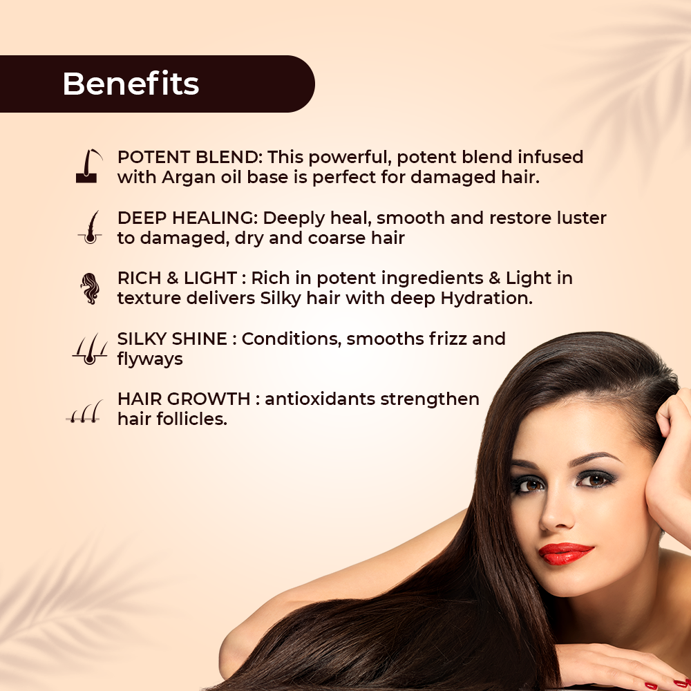 Luxura Sciences Argan Oil For Hair Growth | Grocsy