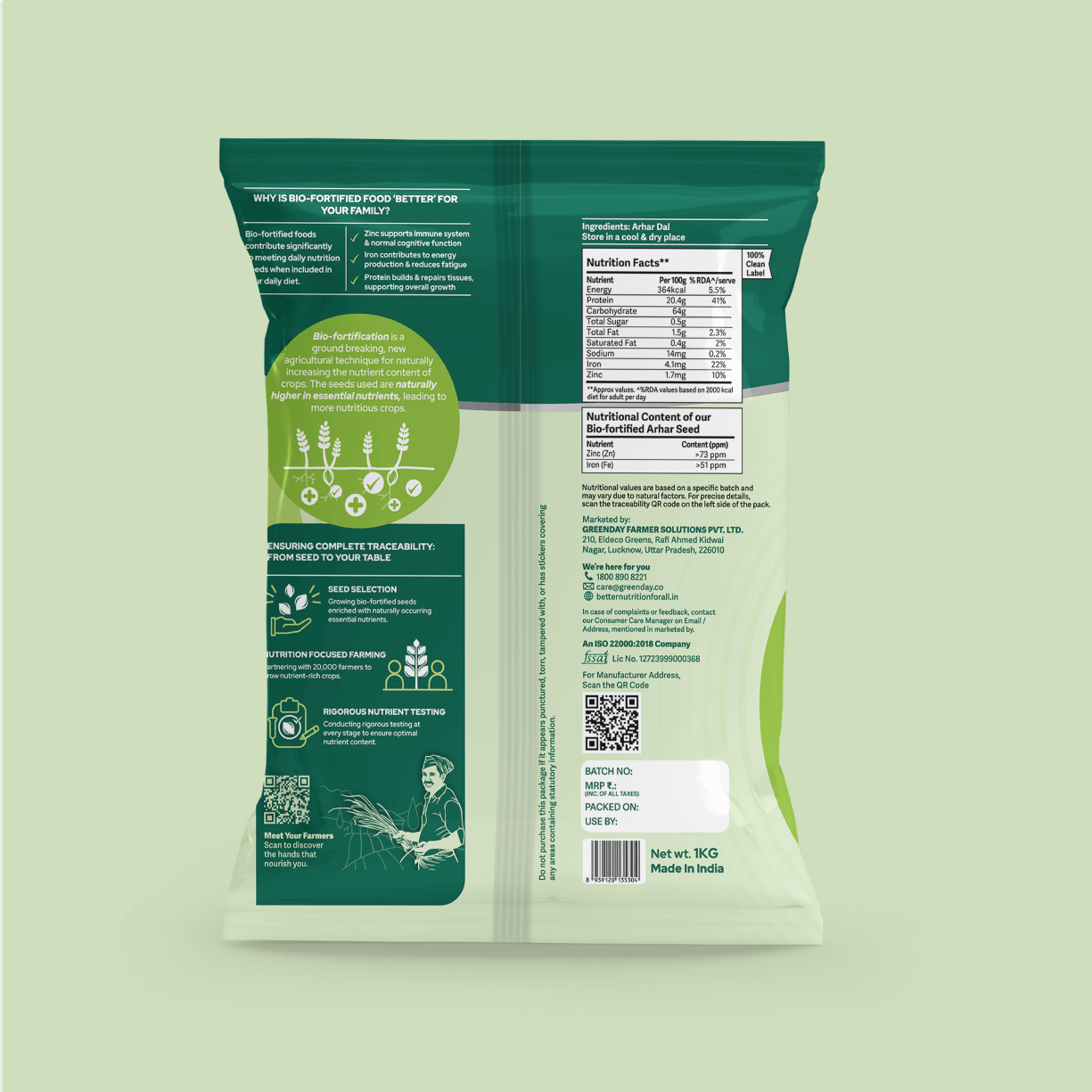 Better Nutrition Biofortified Arhar Dal / Toor Dal | Grocsy