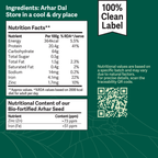 Better Nutrition Biofortified Arhar Dal / Toor Dal | Grocsy