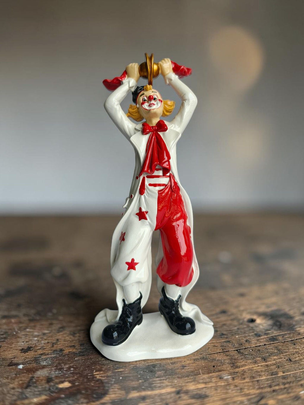 Sun Mun Decors Musical Cymbal Clown Figurine | Grocsy