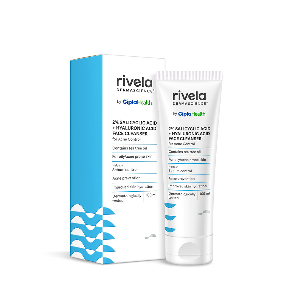 Rivela 2% Salicylic Acid + Hyaluronic Acid Face Cleanser | Grocsy