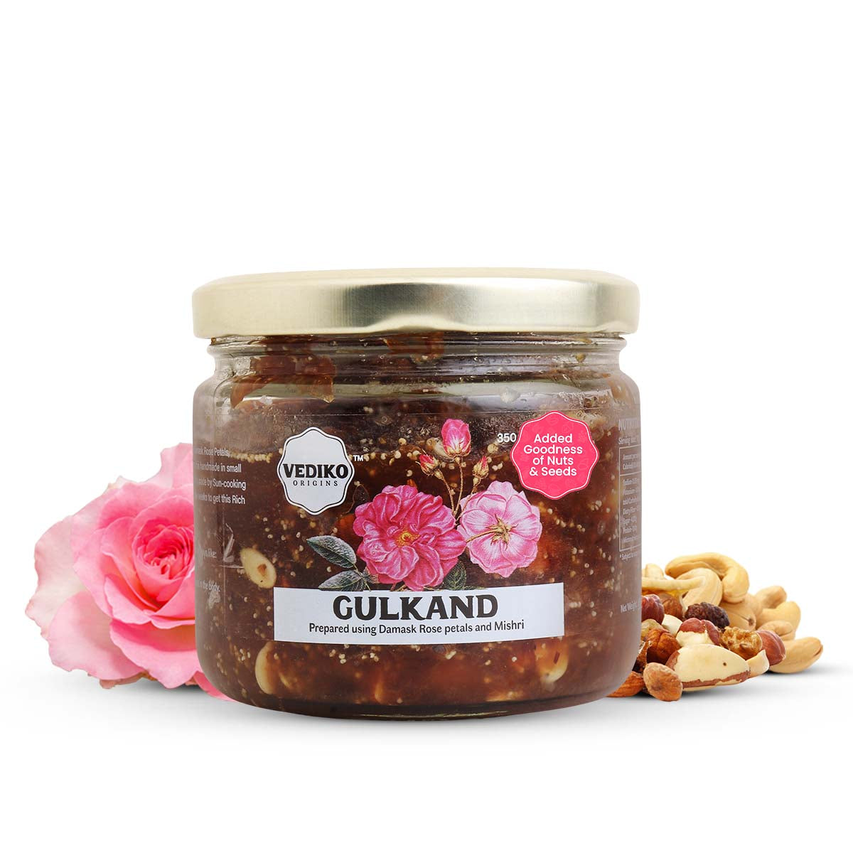 Vediko Origins Rose Gulkand | Grocsy