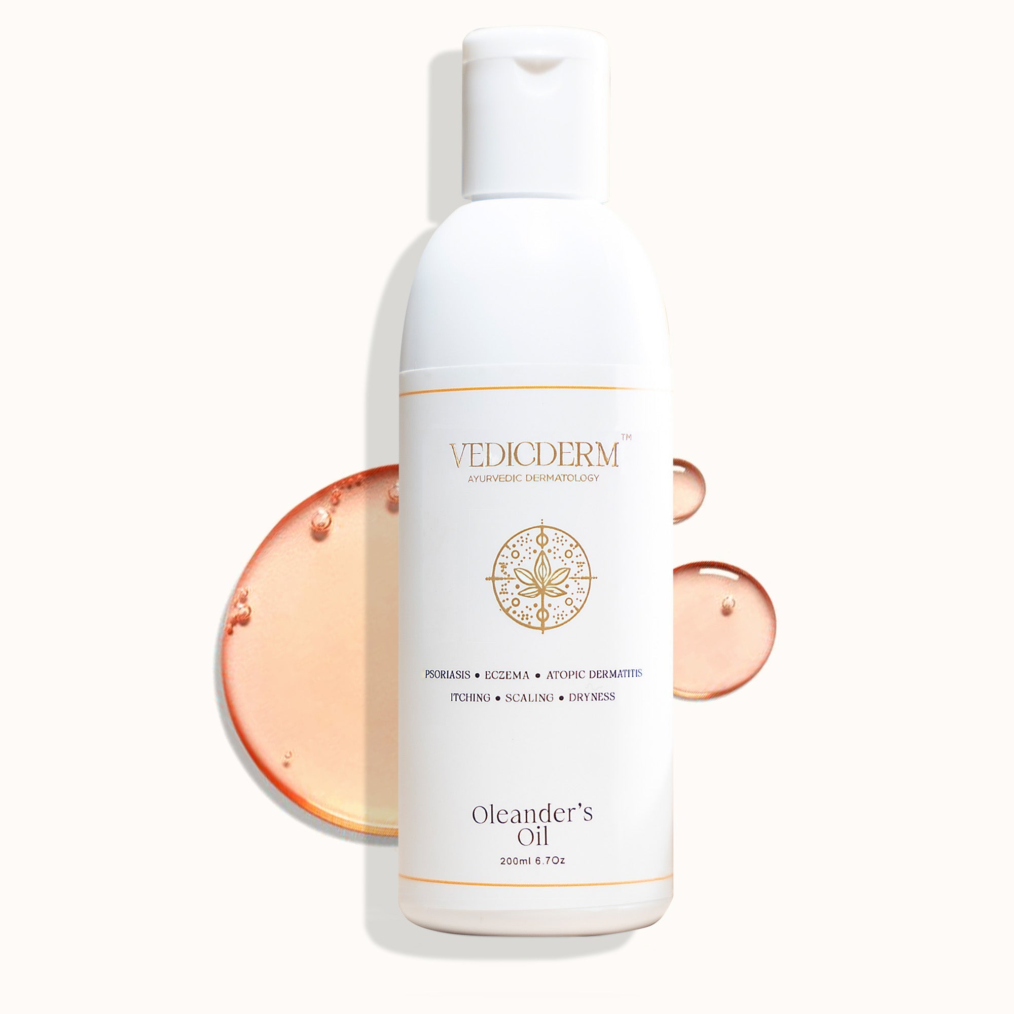 VedicDerm Oleander's Oil for Psoriasis, Eczema, and Atopic Dermatitis | Grocsy