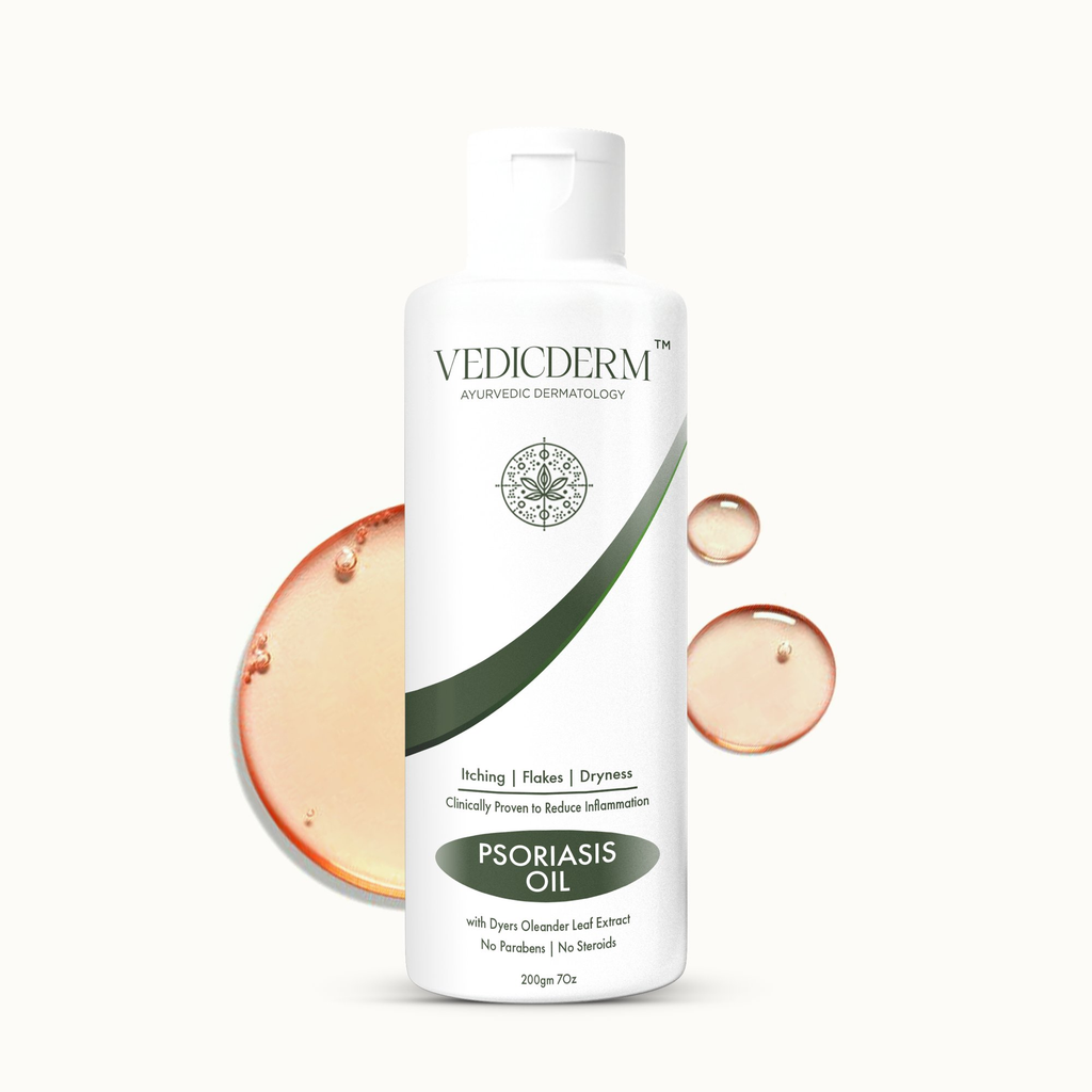 Vedicderm Psoriasis Oil 2-in-1 Skin + Scalp Relief Oil | Grocsy