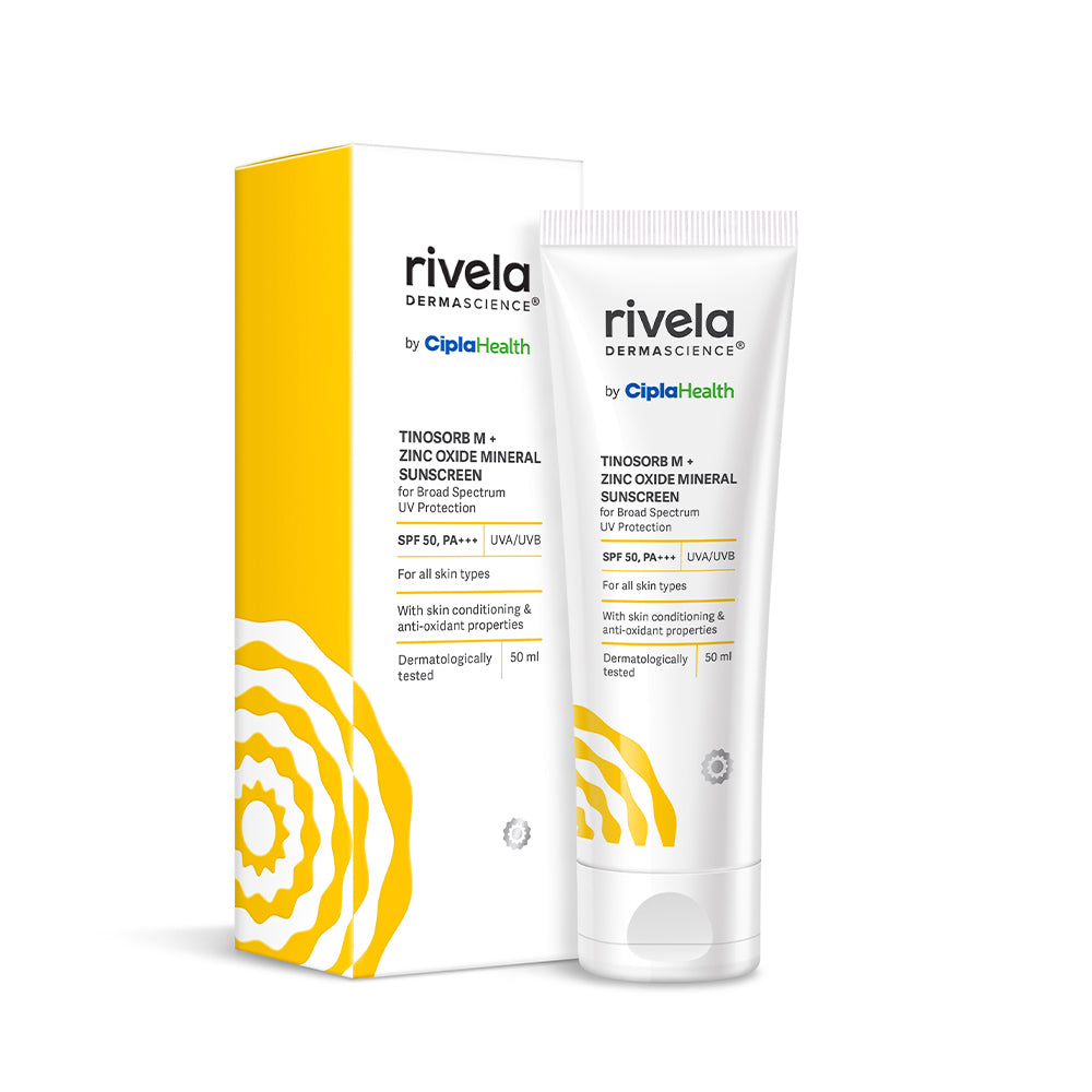 Rivela Tinosorb M + Zinc Oxide Mineral Sunscreen | Grocsy