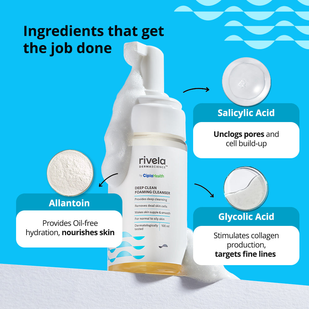 Rivela Deep Clean Foaming Cleanser | Grocsy