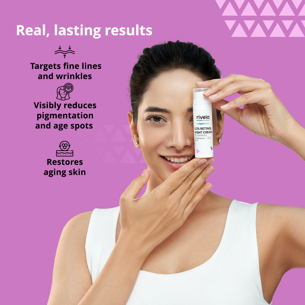 Rivela 0.3% Retinol Night Cream | Grocsy