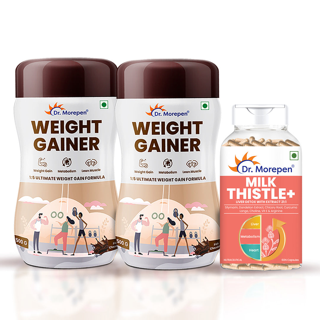 Dr Morpen Milk Thistle + Weight Gainer Combo | Grocsy
