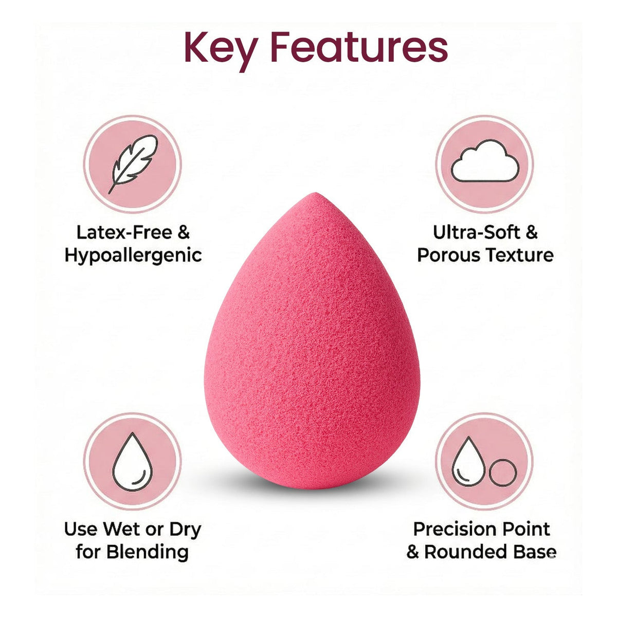 MiDazzle Beauty Blender-1S MIBB3001 | Grocsy