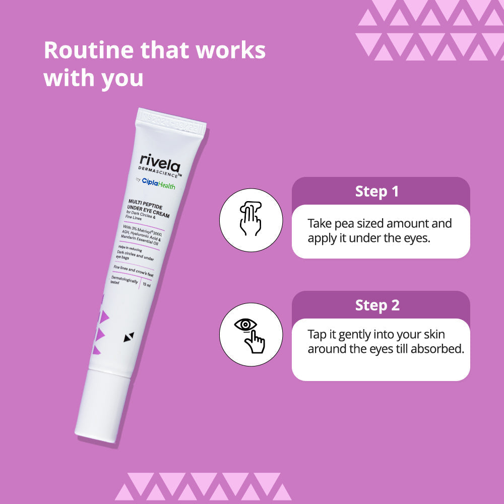 Rivela Multi Peptide Under Eye Cream | Grocsy