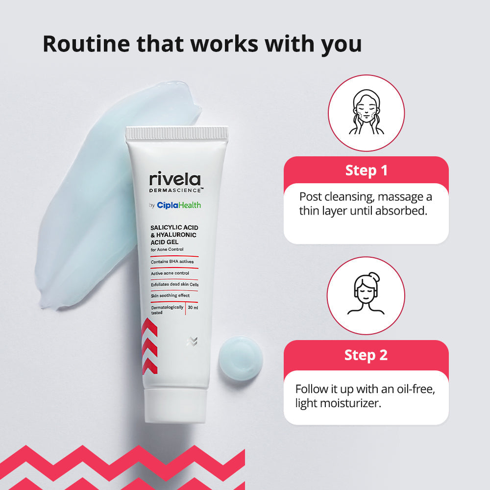 Rivela Salicylic Acid and Hyaluronic Acid Gel | Grocsy