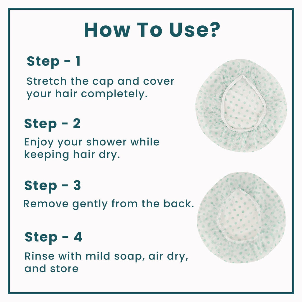 MiDazzle Shower Caps 1S (Reusable) MIHA6313 | Grocsy