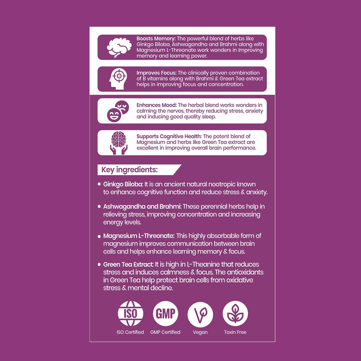 Dr Morpen Memory Booster Tablets | Grocsy
