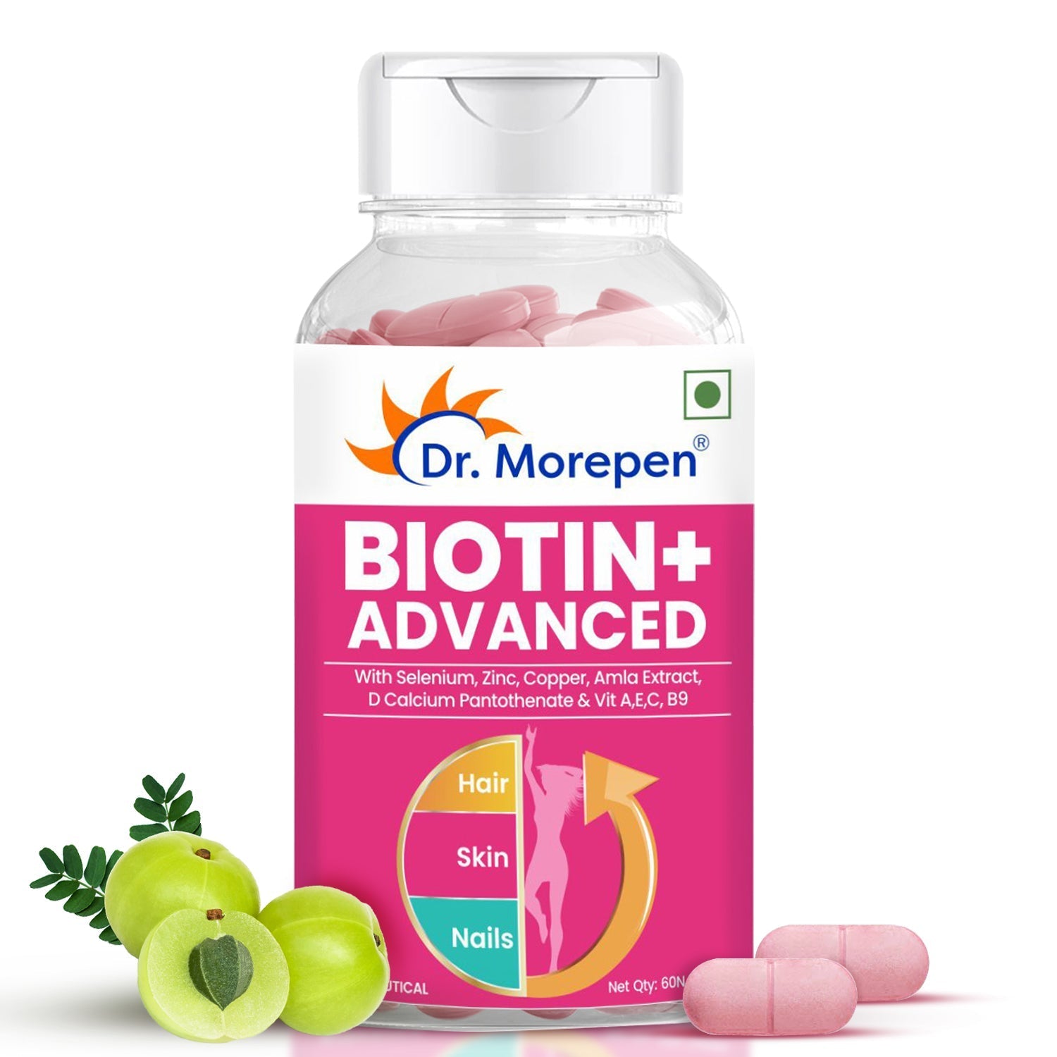 Dr Morpen Biotin+ Advanced Tablets | Grocsy